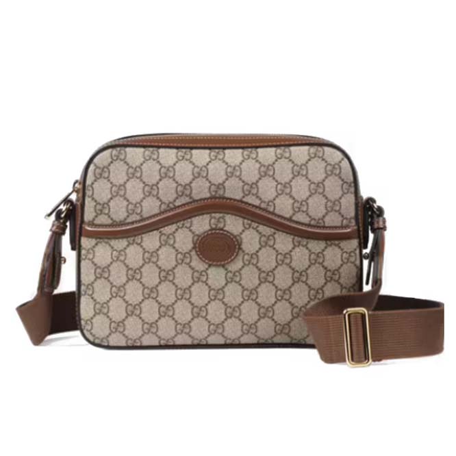 GUCCI MESSENGER BAG WITH INTERLOCKING&G 675891 92THG 8563  （25.5*20*6cm）